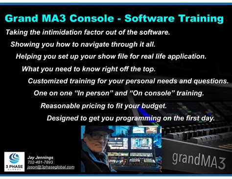 Grand Ma3 Console Training — 3 Phase Global Inc