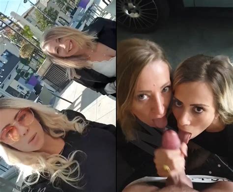 K Two Milf Sharing A Stranger S Cock