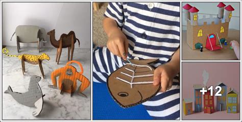Atividade Com Papelão - 16 Ideias para crianças usando Papelão - Educação Infantil e ...