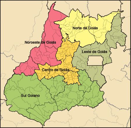 Mapa das Cidades do Goiás GO Encontra Goiás