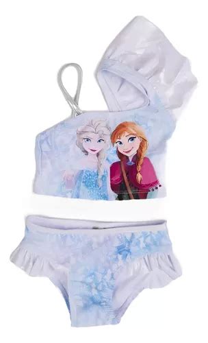 Bikini Nena Frozen Con Volado Disney Original Importada