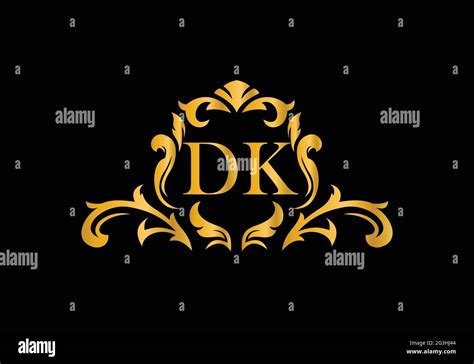 Luxury Alphabet Letters Dk Golden Floral Alphabet Monogram Initials