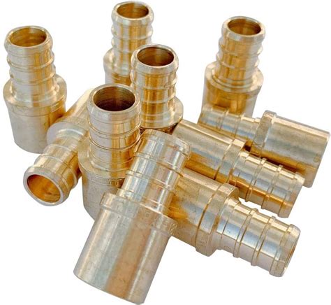 Pieces Xfitting Pex X Male Sweat Adapters Brass Crimp