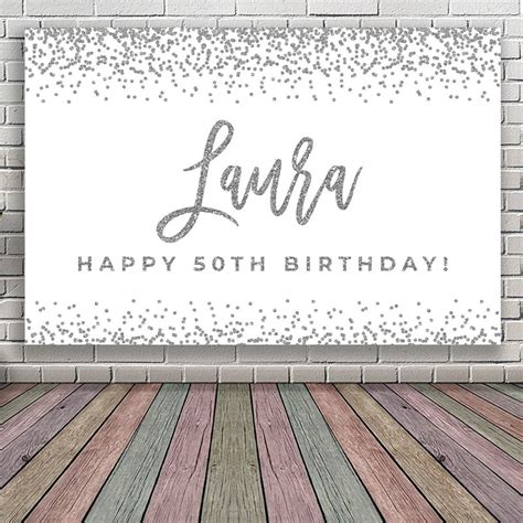 50th Birthday Banner - Etsy