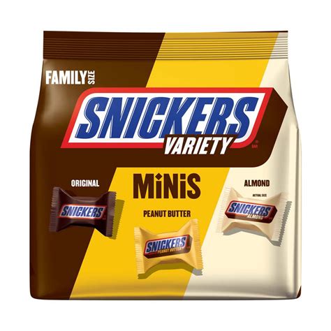 Snickers Minis Size Chocolate Bar Variety Mix Candy Bag Shop Candy At