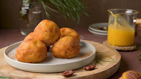 Traditional Portuguese Christmas Sweets Sonhos Stock Photo Image Of