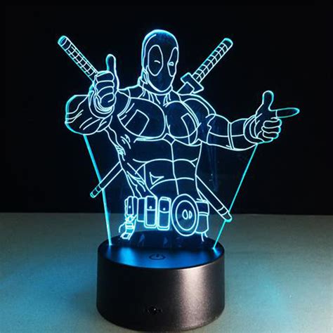 3d Led Hologram Lamp Deadpool Tech Spot Touch Of Modern