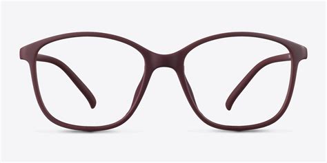 Saint Lou Square Burgundy Glasses For Women Eyebuydirect