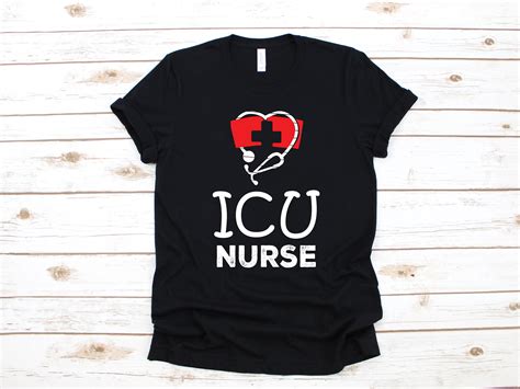 Icu Nurse Shirt Cute Intensive Care Unit Nurses T Shirt Etsy