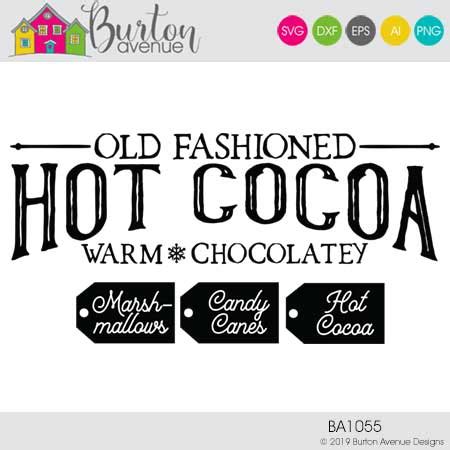 Hot Cocoa Kit Cut File Burton Avenue