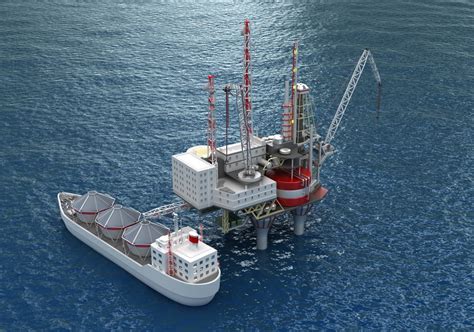 supply vessel drilling rig turbosquid