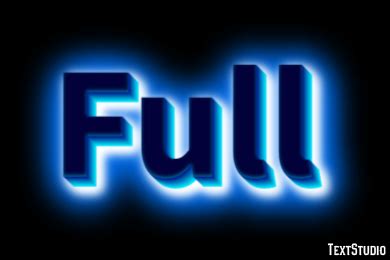 full text effect  logo design word