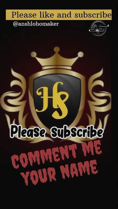 hs brand logo ll ansh logo maker shortfeed shorts youtube