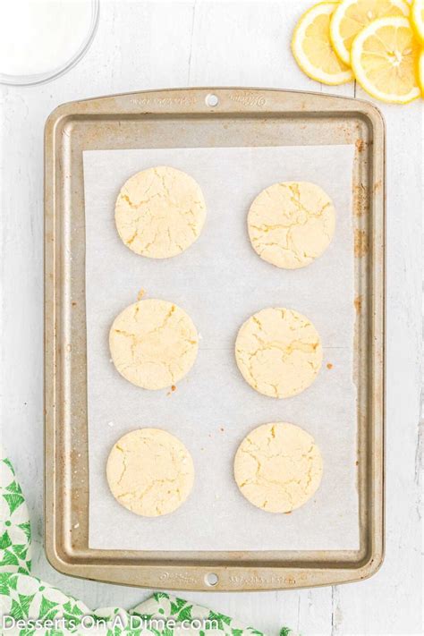 Lemon Sugar Cookies - Desserts on a Dime