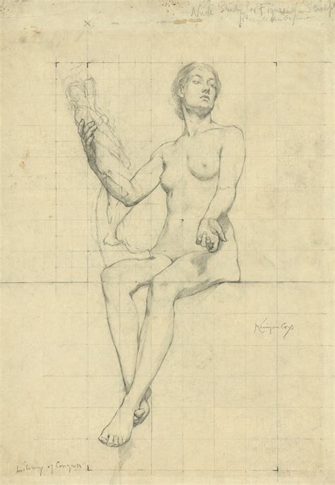 Nude Study For Figure Of Sculpture Artvee