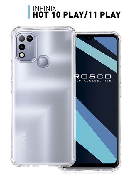 Противоударный силиконовый чехол для Infinix HOT 10 Play и Infinix HOT 11 Play Инфиникс Хот 10