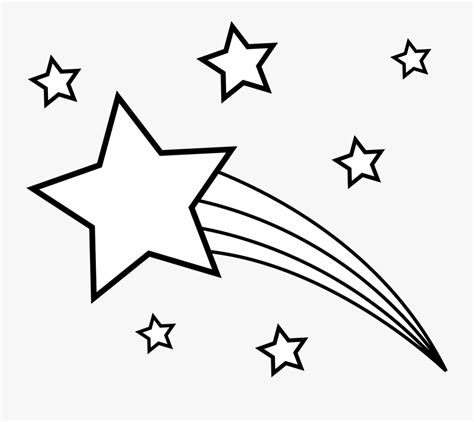 Transparent Line Of Stars Png - White Image Shooting Star , Free ...
