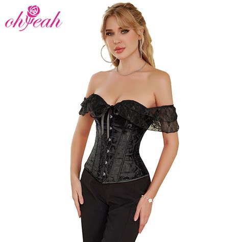 New Trend Floral Lace Pieces Plastic Bones Shaper Women Sexy Lingerie Corset Lingerie And