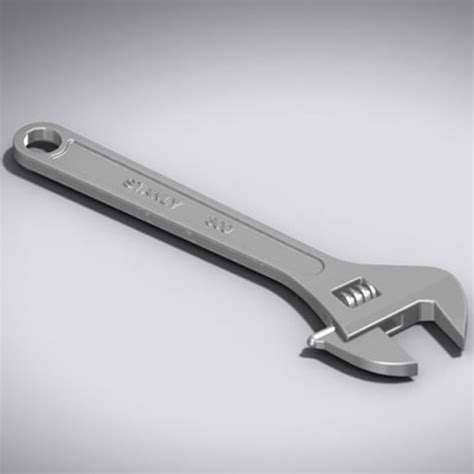 Adjustable Wrench D Model