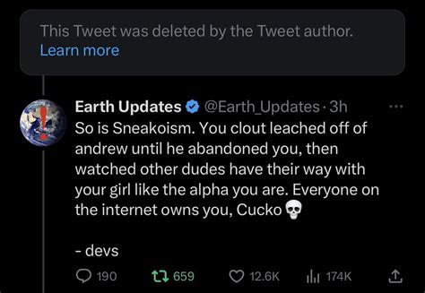 Earth Updates On Twitter Not This Tweet Again Sneako Didnt We