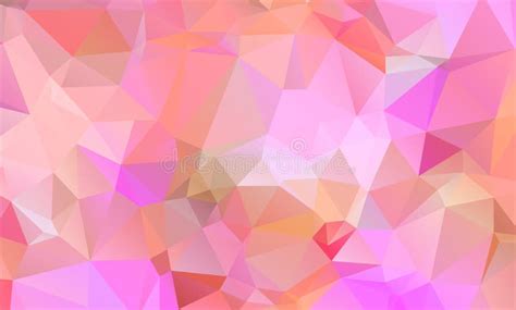 Low Poly Geometric Background With Abstract Pattern Made Of Color Light