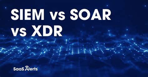 Xdr Vs Siem Vs Soar A Breakdown For Msps Saas Alerts