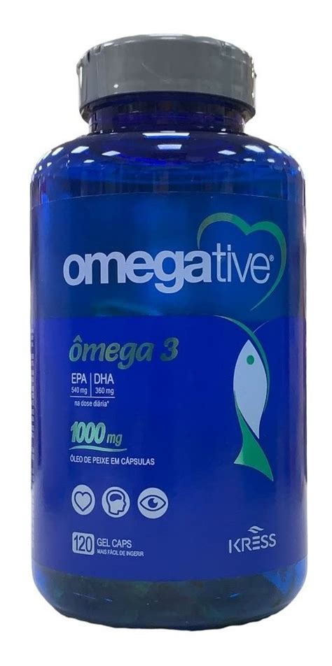 Ômega 3 Omegative 1000mg 120 Capsulas MercadoLivre