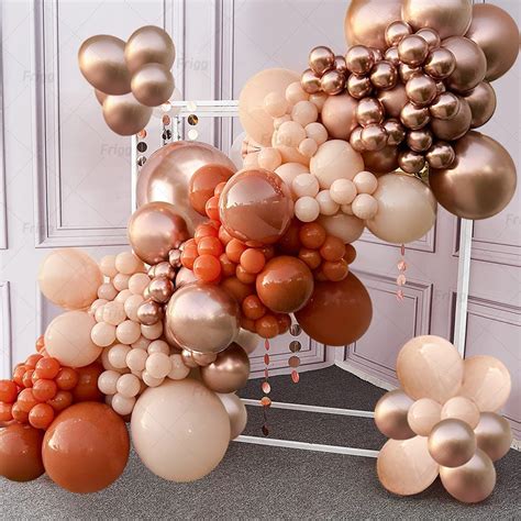 Pcs Golden Years Balloons Chain With Nude Balloons For Birthday Wedding DIY Safe Rubber