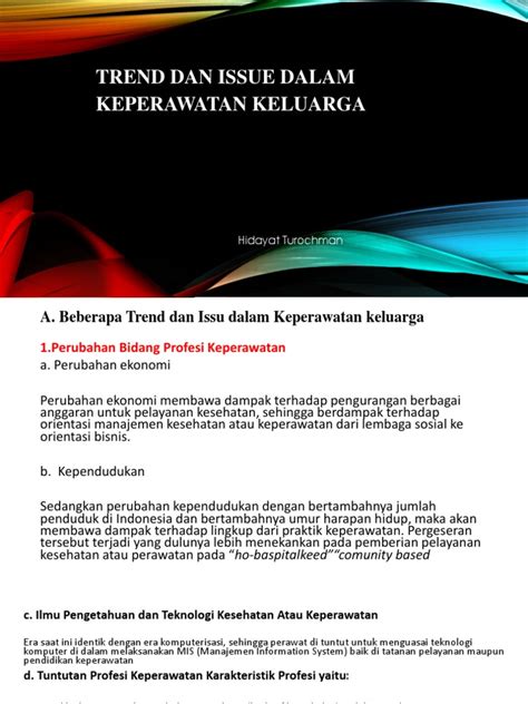Trend Dan Issue Dalam Keperawatan Keluarga Pdf