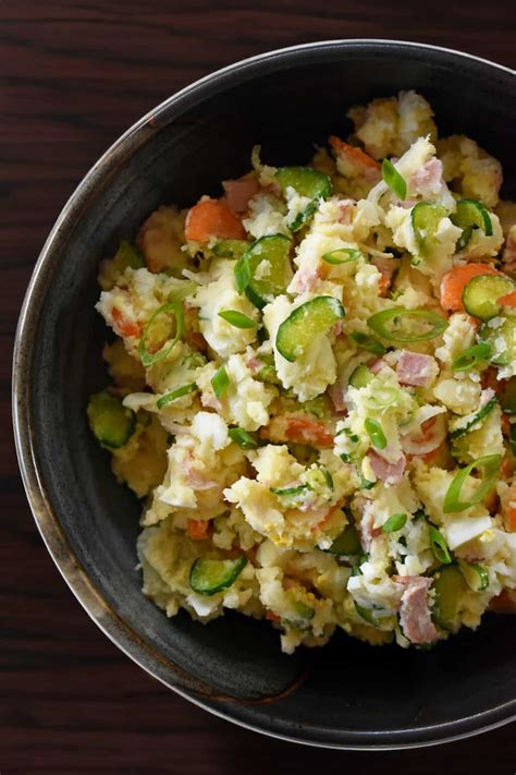 Japanese Potato Salad Creamy Crunchy And Umami Packed