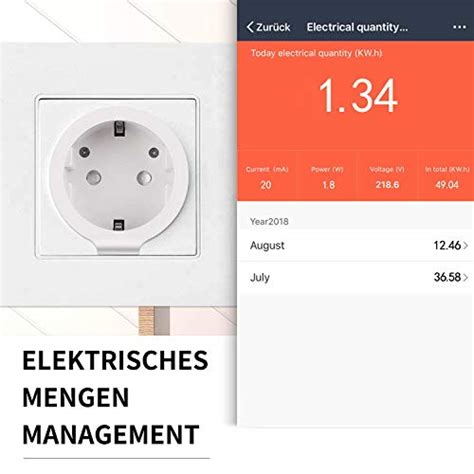 Wlan Smart Steckdose AISIRER Alexa Wifi Mini Intelligente Steckdose