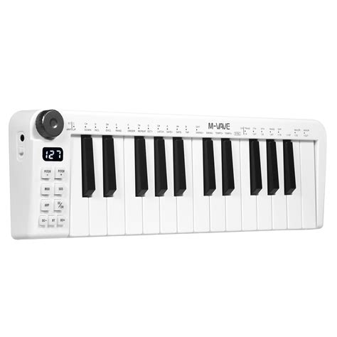 M-VAVE SMK USB MIDI Keyboard Controller with 25 Velocity Sensitive Mini ...