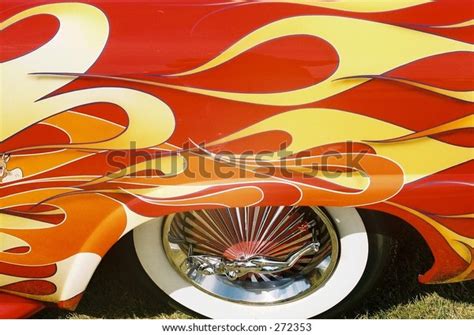 Hotrod W Naked Woman On Wheel Stock Photo Edit Now