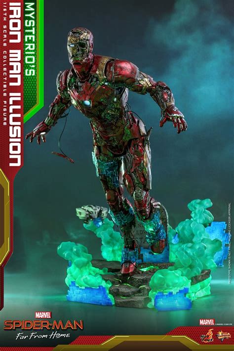 彼得心中的夢魘可動再襲 Hot Toys蜘蛛人離家日神秘客的鋼鐵人幻象Mysterios Iron Man Illusion1 6 比例人偶 公開