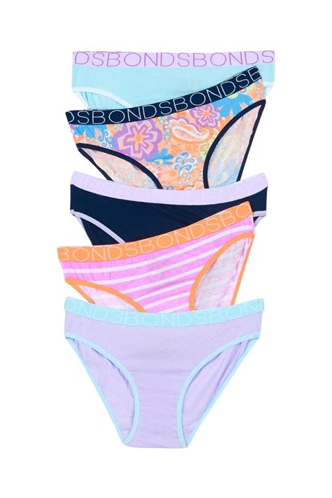 Bonds Girls Bikini Pack Girls Underwear Uwnv A