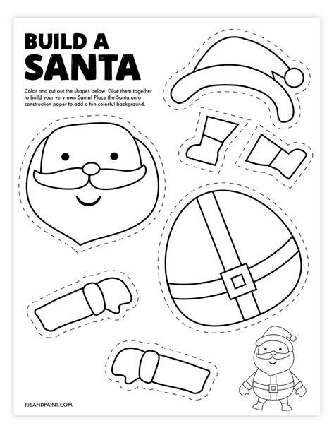 Santa Claus Template Cut Out