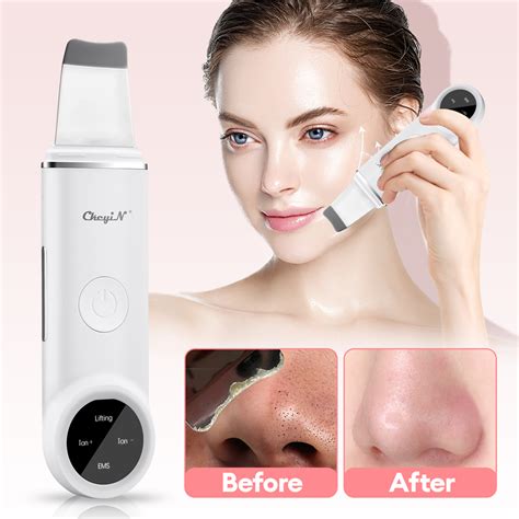 Best price for Ultrasonic Skin Scrubber 24000HZ EMS Ion Vibration Face ...