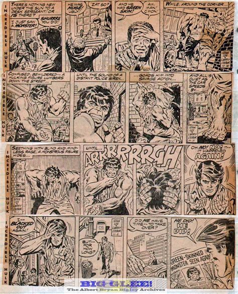 The Incredible Hulk Newspaper Strip De Larry Lieber Y Stan Lee