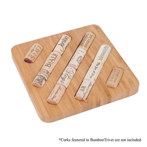 Bamboo Trivet Hot Pad Hot Pads Wine Bottle Corks Wine Enthusiast