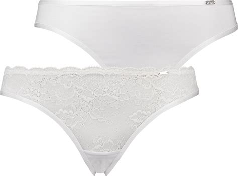 Hunkemöller Dames Lingerie 2 pack strings Angie Wit maat M bol