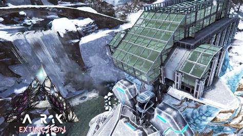 Ark Extinction Ice Titan Command Center Speed Build Youtube