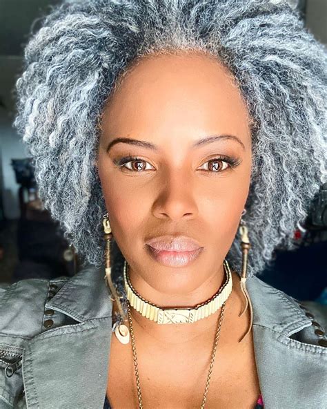 25 Hairstyles For Black Women With Grey Hair Hairstyle Catalog