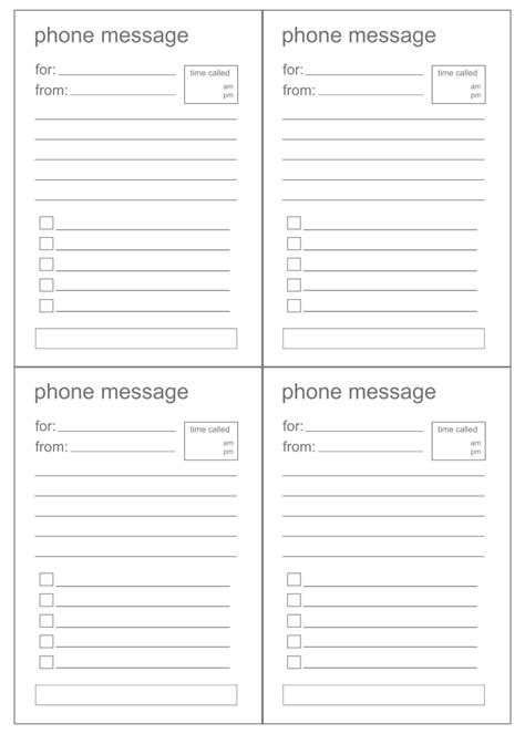 Telephone Message Pad Template | Messages, Business folder, Template printable