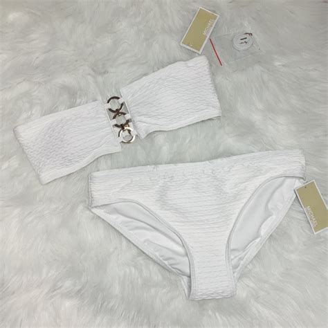 Michael Kors Swim Nwt Michael Kors White Bikini Set Poshmark