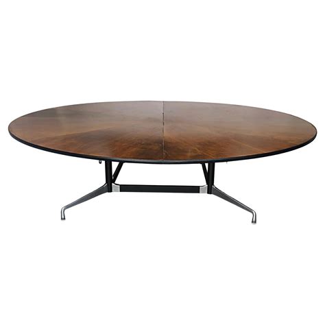 10 Ft Herman Miller Eames Walnut Racetrack Conference Table At 1stDibs