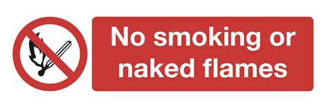 No Smoking Or No Naked Flames Sign