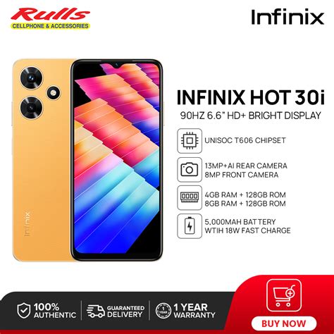 Infinix Hot I Smartphone GB GB GB GB Unisoc T Hz HD Display MAh