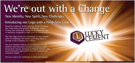 Lucky Cement Introducing New Logo Ads Pakistan Best Advertisements