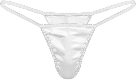 FEESHOW Homme Sexy sous Vêtement Érotique Lingerie Sissy String Transparent Jockstrap Fesse Nue