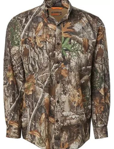 Camisa Camo Realtree Magellan Caceria Hombre Manga Larga Meses Sin